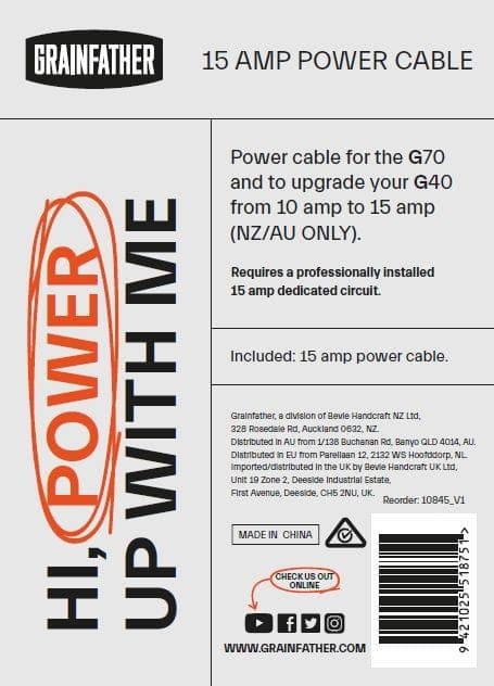 G40 15 Amp Power Cable (Upgrade) image 3
