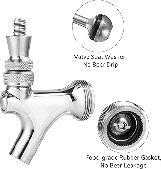 Universal Valve Seat Seal No.8 for beer faucet (Dome seal) image 2