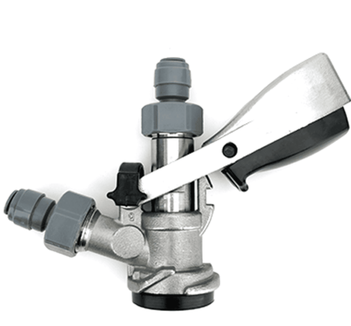 Keg Coupler - D-Type Stainless with Duotight Fittings image 2