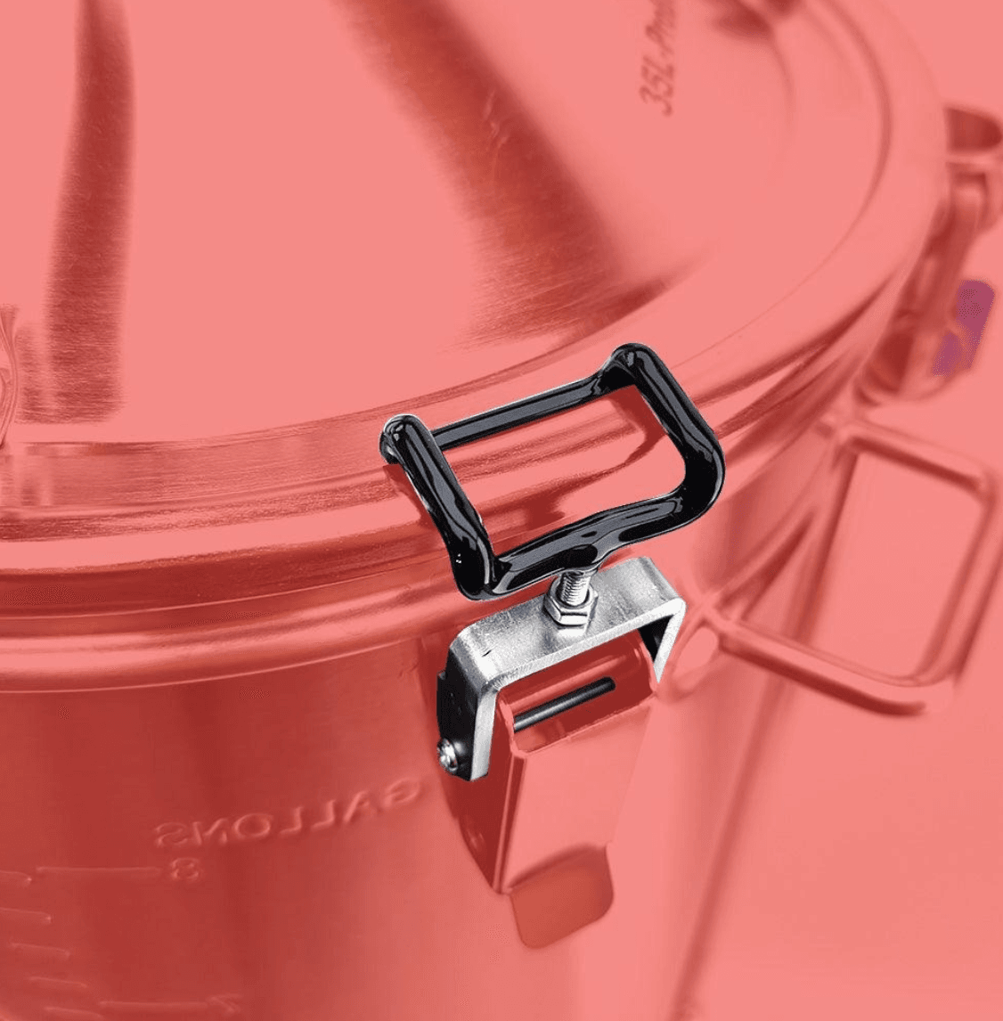 BrewZilla + DigiBoil S.S Adjustable Lid Clamps - Short (4pcs/set) image 2