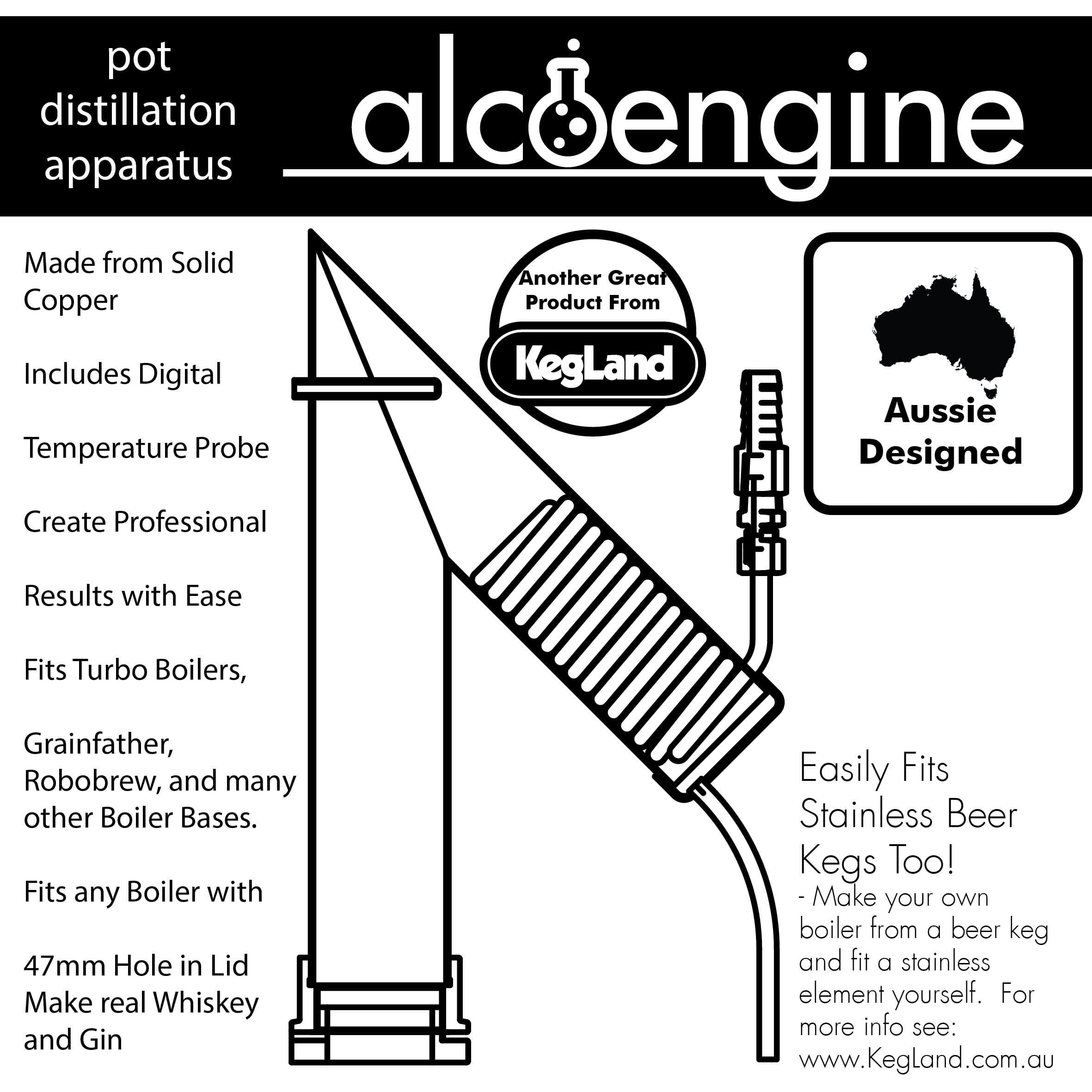 AlcoEngine Copper Pot Still Distilling Distillation Aparatus image 2