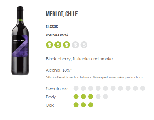 WineXpert Classic Wine making kit Chilean Merlot 8L (MAKES 23L) image 2