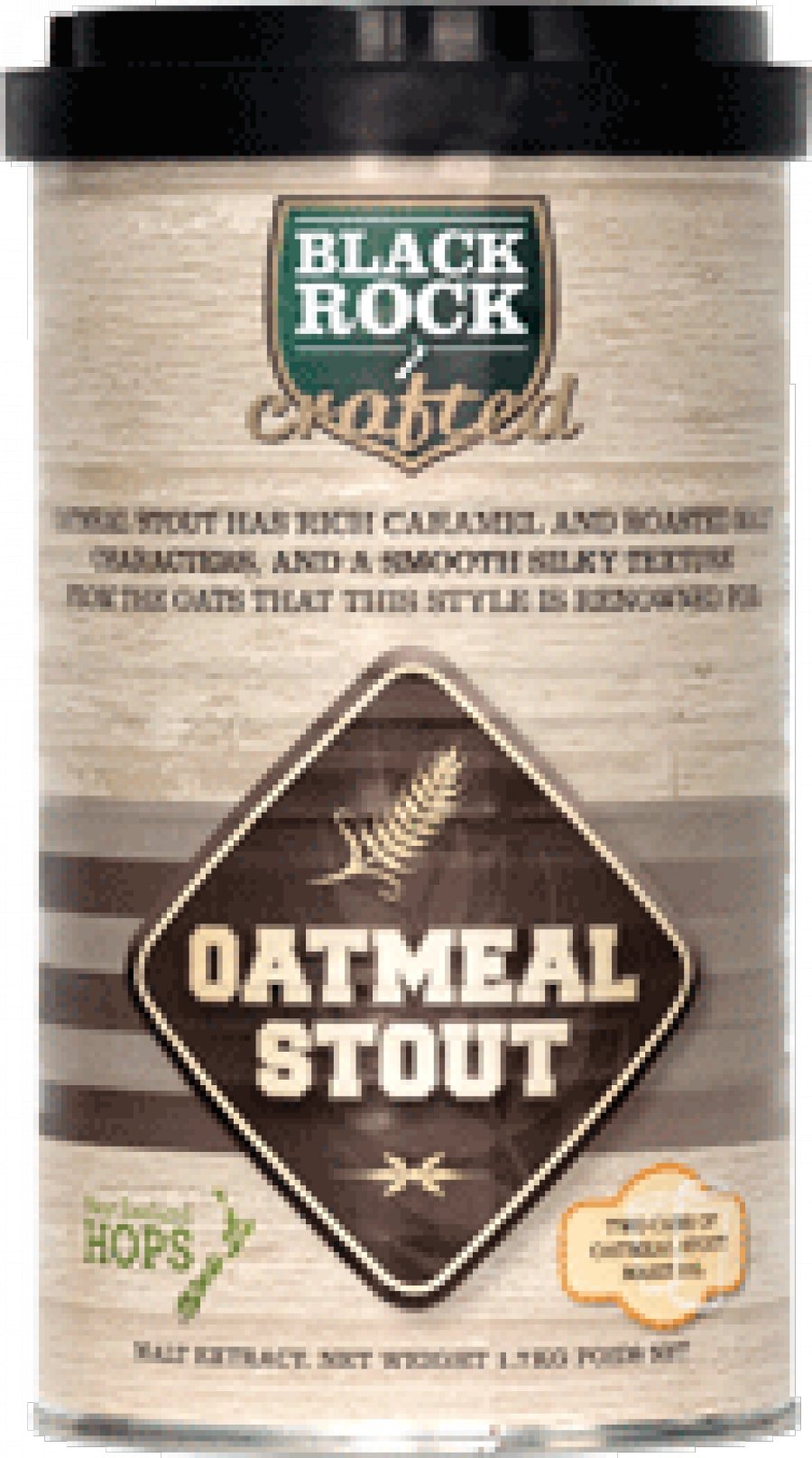 Black Rock Crafted Oatmeal Stout Beerkit 1.7kg Recipe Cans League