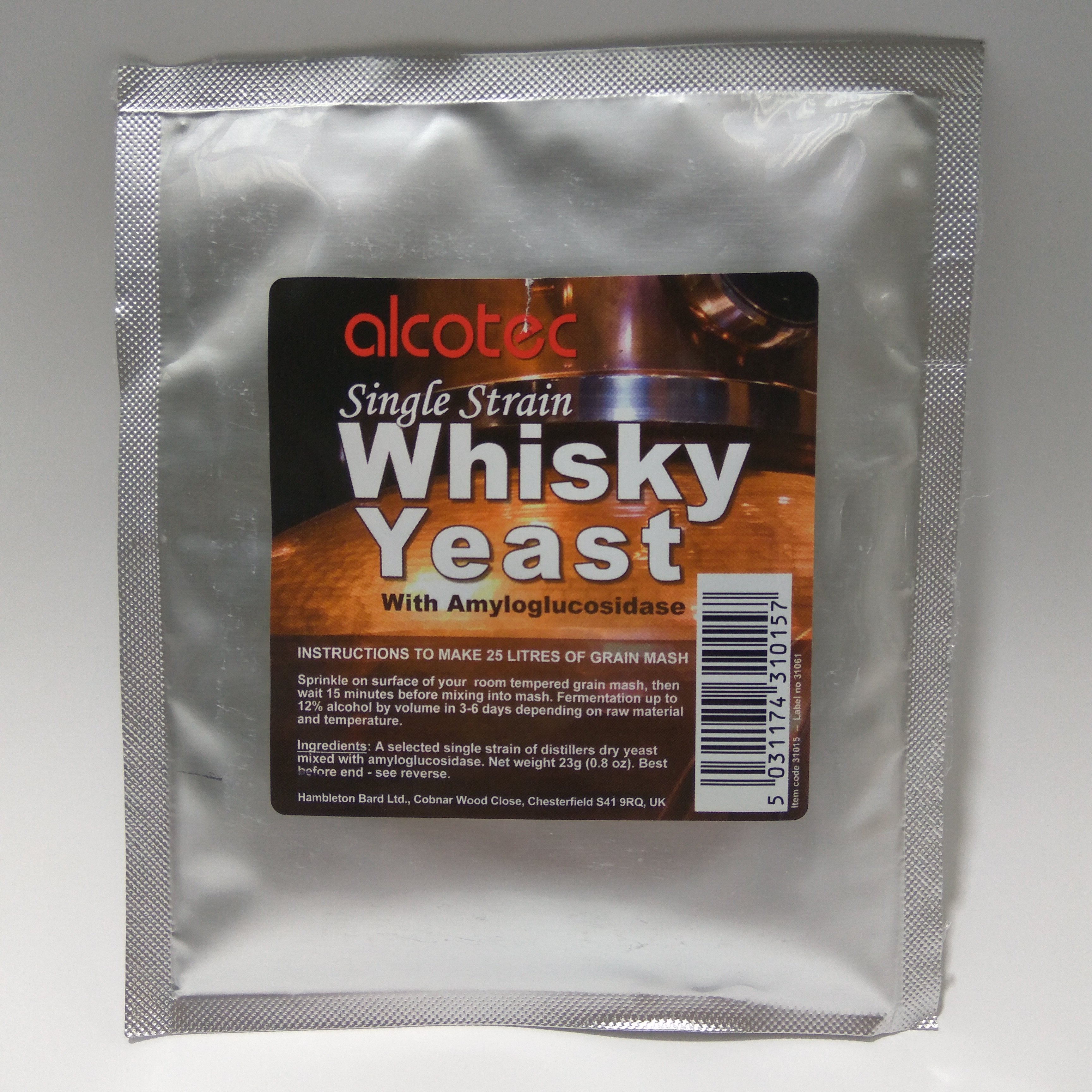 Alcotec Single Strain Whiskey Yeast - Yeast | League of Brewers NZ