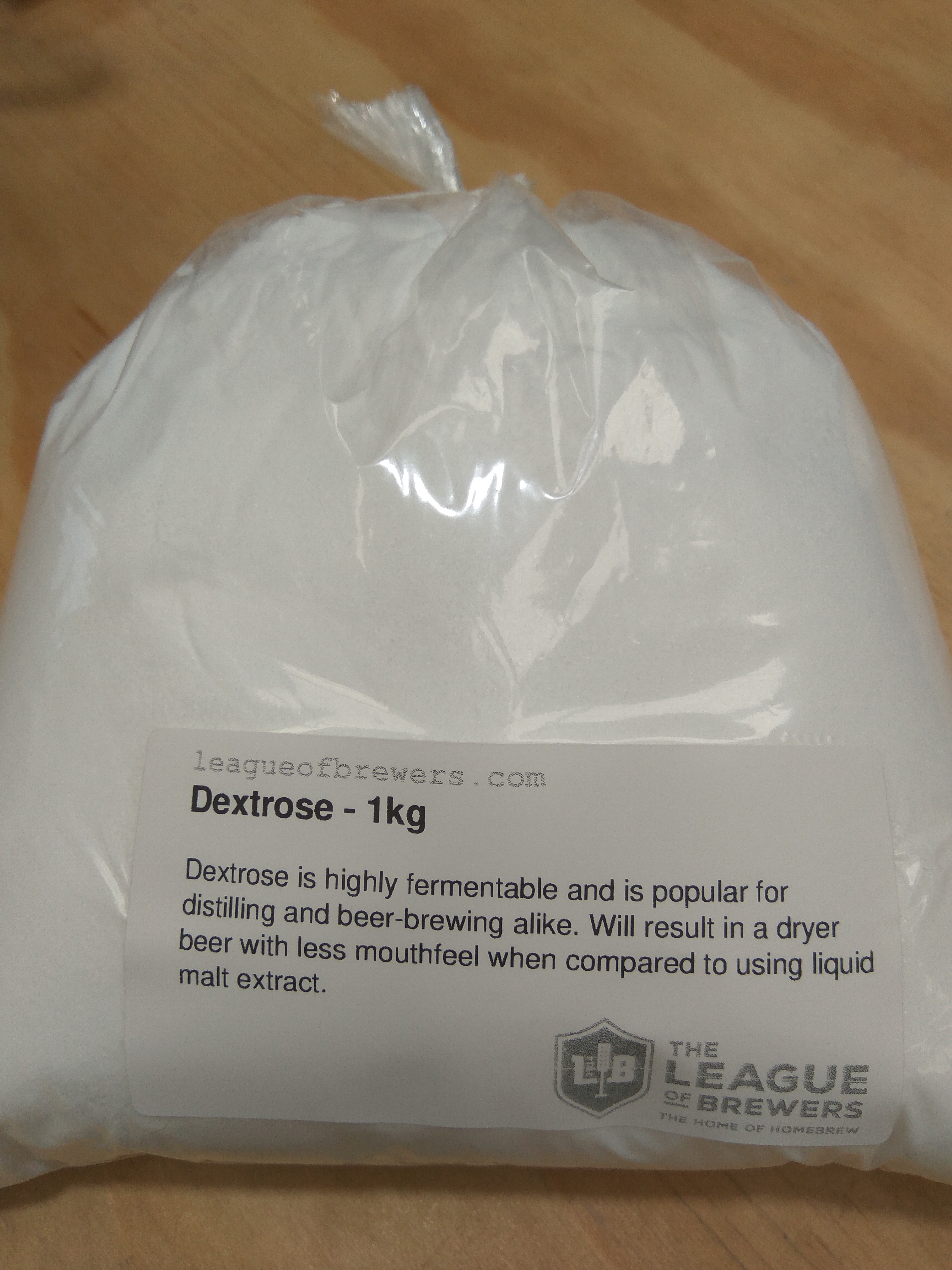 Dextrose 1kg Enhancers League of Brewers NZ