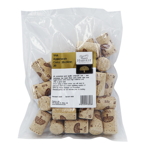 Vintner's Harvest VHA Agglomerate Corks 38x24mm x30