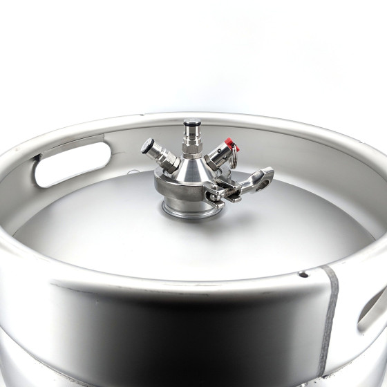 Ball Lock Tapping Head to 2inch Tri-Clover