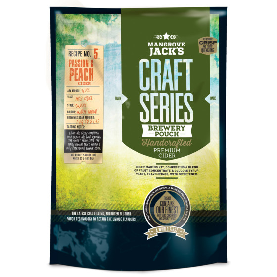 Mangrove Jack's CS Peach and Passionfruit Cider - 2.4kg