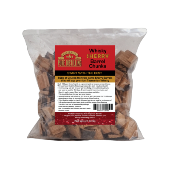 Pure Distilling Whisky Sherry Barrel Chunks