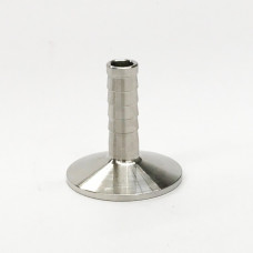 Tri-clamp Cap 1.5" with 13mm Barb