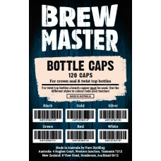 BrewMaster Crown Bottle Caps X 120 (various colours)