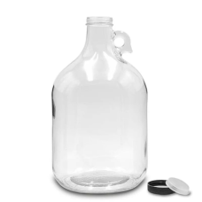 HS 5L Glass Demijohn with Cap (wide mouth)