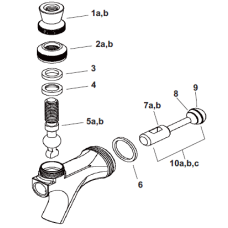 Universal Coupling Gasket for beer faucet No.6