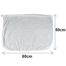 Large Grain Mash Bag 70cm wide, 40cm deep, polyester with draw string for BIAB