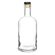 Glass Rum Style Bottle 750ml
