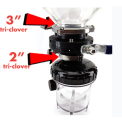 Tri-clamp butterfly valve