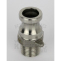Camlock – Type F male x 1/2 inch male
