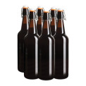 Reusable Brown Glass Flip Top Bottles 750ml
