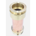 Copper Extension 100mm - 2" Threaded Male x 2" Tri-clover