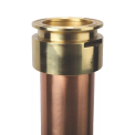 Pure Distilling 500mm Copper Extension for condenser | 2" BSP Female - 2" Tri-clover 