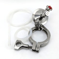 Ball Lock Tapping Head to 2inch Tri-Clover