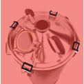 BrewZilla + DigiBoil S.S Adjustable Lid Clamps - Short