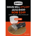 Grainfather Electric Grain Mill + Mounting Board SALE