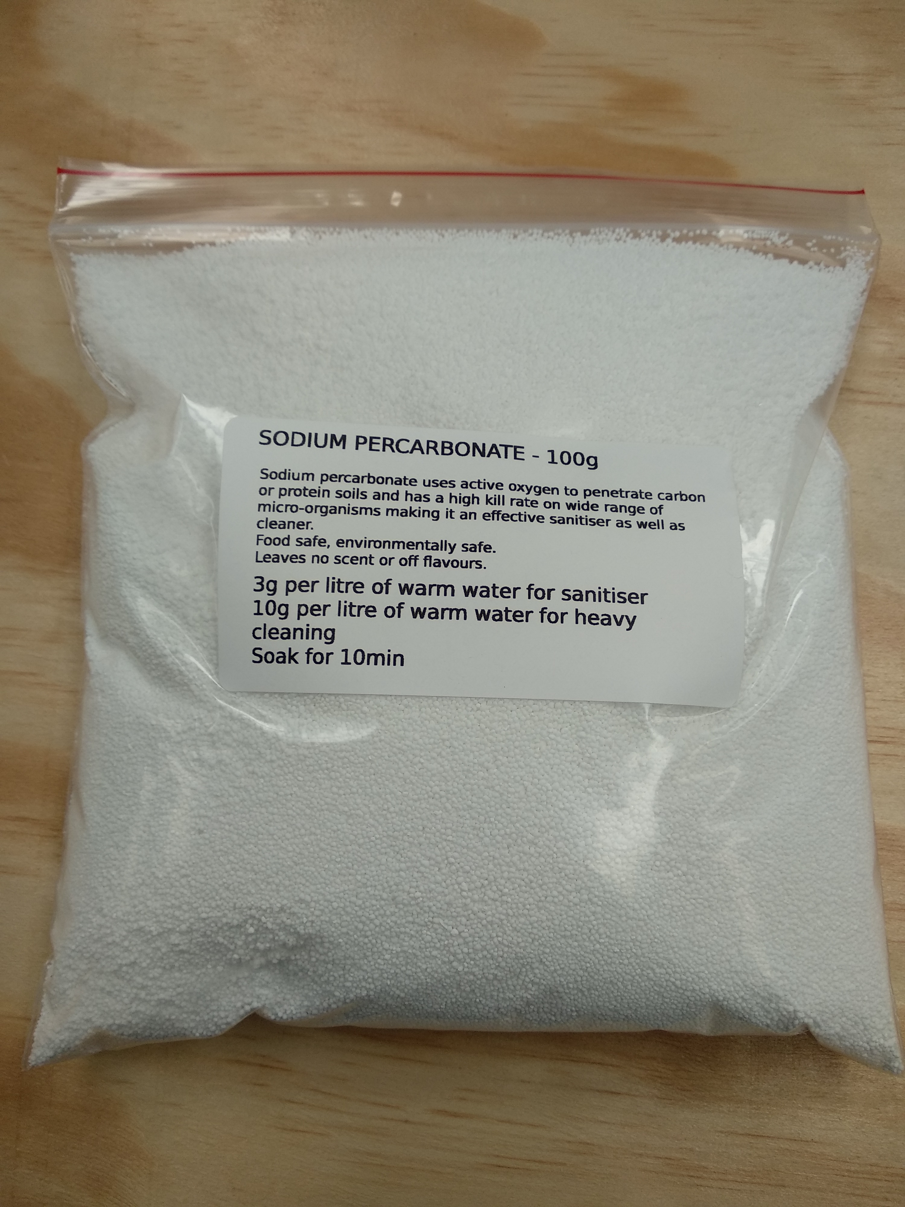 Sodium Percarbonate (100) Cleaner 100g or 1kg Cleaners and