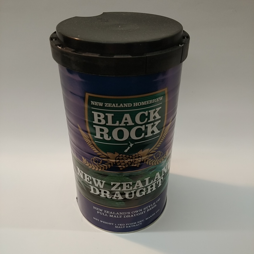 Black Rock NZ Draught Beerkit 1.7kg Recipe Cans League of Brewers NZ