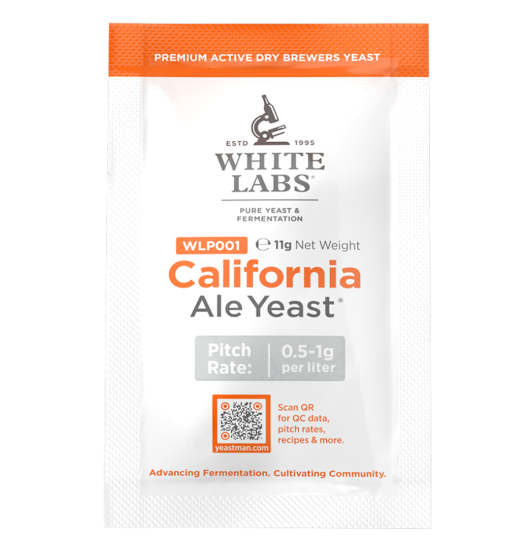 White Labs WLP001 California Ale Yeast (DRY YEAST) 11G - Dry Yeast ...